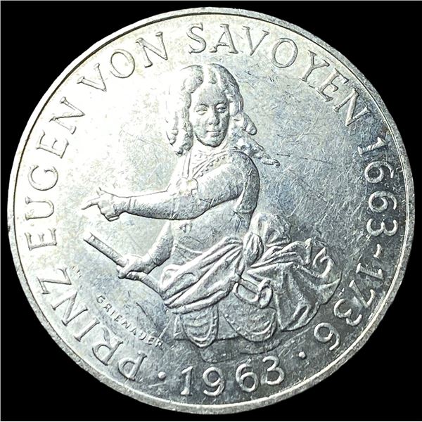 1963 Austria Silver 25 Schilling