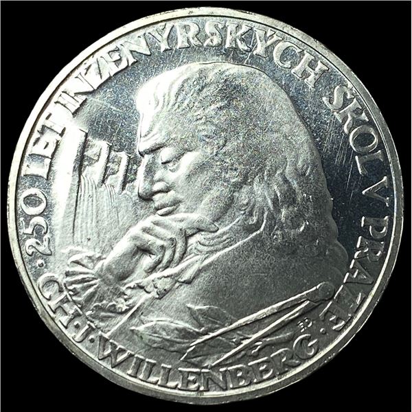 1957 Czechoslovakia Silver 10 Korun Proof