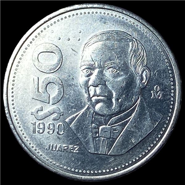 1990 Mexico 50 Pesos