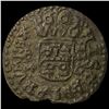 Image 2 : 1663 Spain Philip IV Copper 4 Maravadis