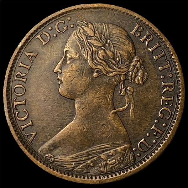 1866 Great Britain Bronze Farthing
