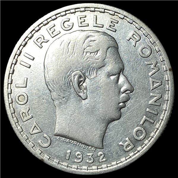 1932 Romania Silver 100 Lei