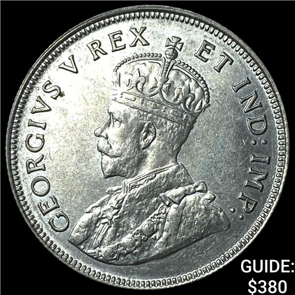 1925 British East Africa Silver 1 Shilling