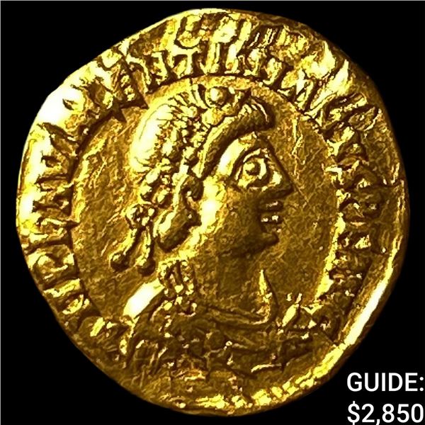 Roman Valentinian III 425-455 AD Gold Tremissis