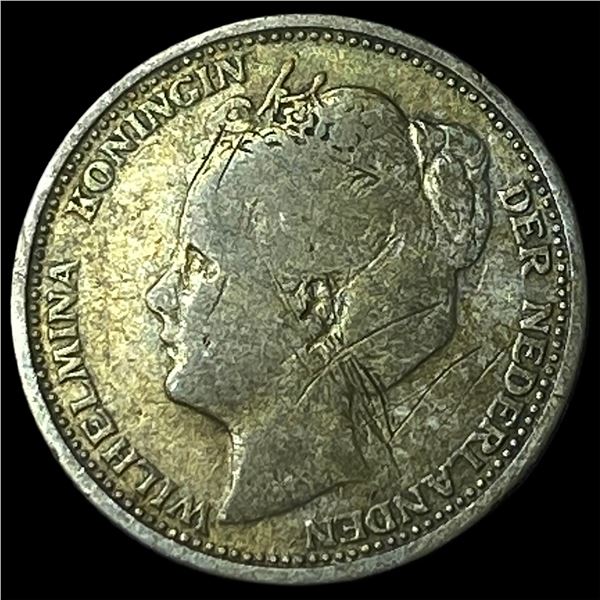 1906 Netherlands Silver 10 Cents