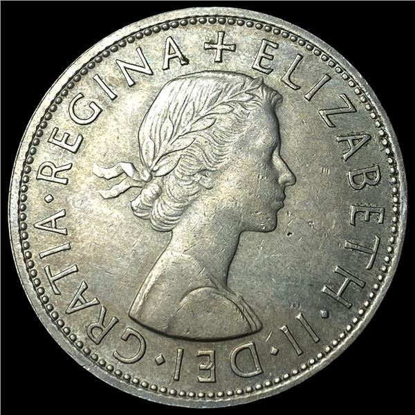1961 Great Britain Cppper Nickel Half Crown