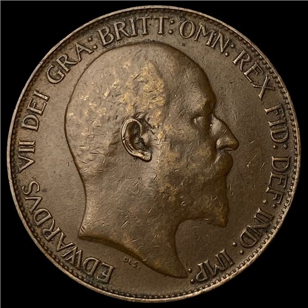 1910 Great Britain Bronze 1/2 Penny