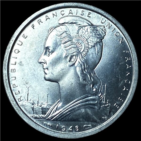 1948 French West Africa 2 Francs