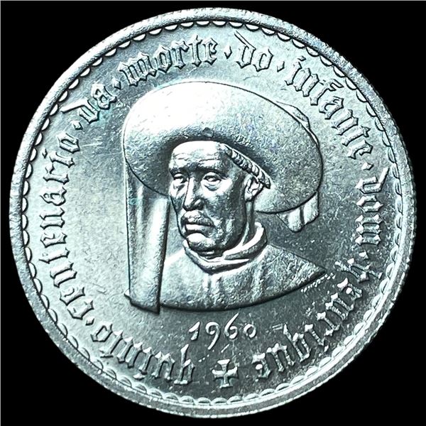 1960 Portugal Silver 5 Escudos