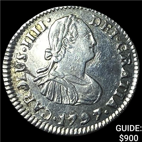 1797-FM Mexico Charles IV Silver 1/2 Real