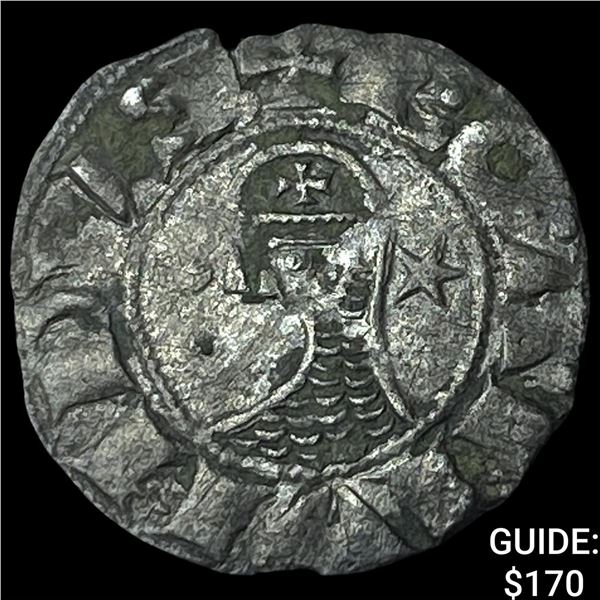 Crusader Anitoch Bohemond III Silver Denier