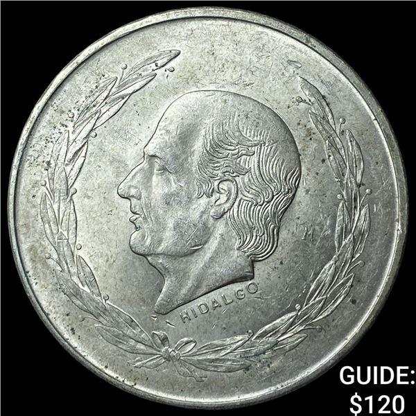 1953Mo Mexico Silver 5 Pesos