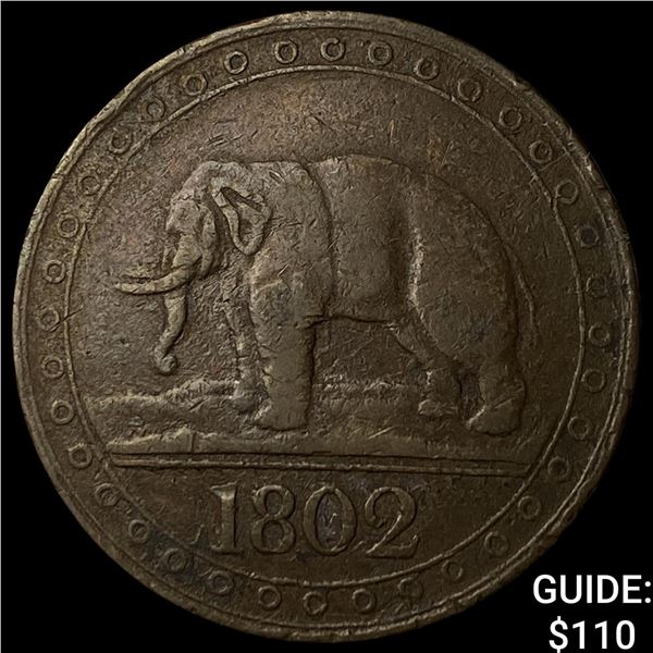 1802 Ceylon Copper 1/48 Rixdollar