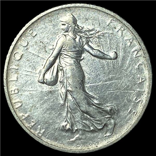 1915 France Silver 1 Franc
