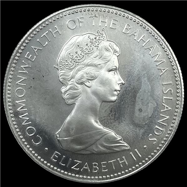 1971-FM Bahamas Silver Dollar KM 22