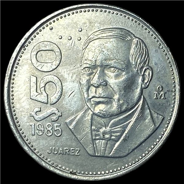 1985 Mexico Copper Nickel 50 Pesos
