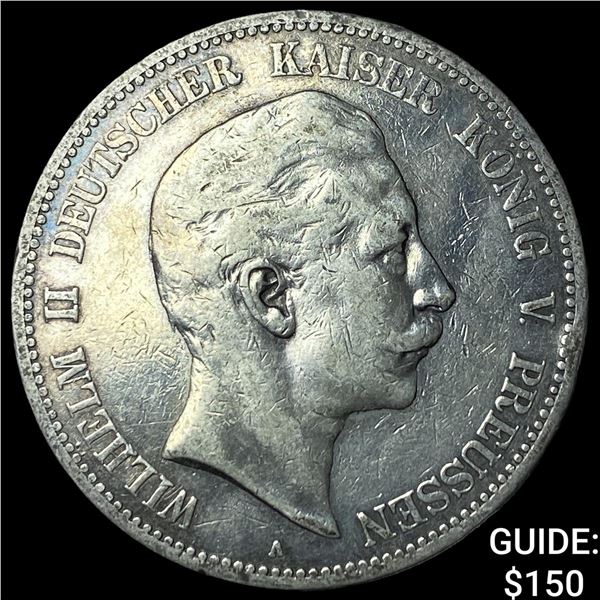 1893A Germany Silver 5 Reichsmark