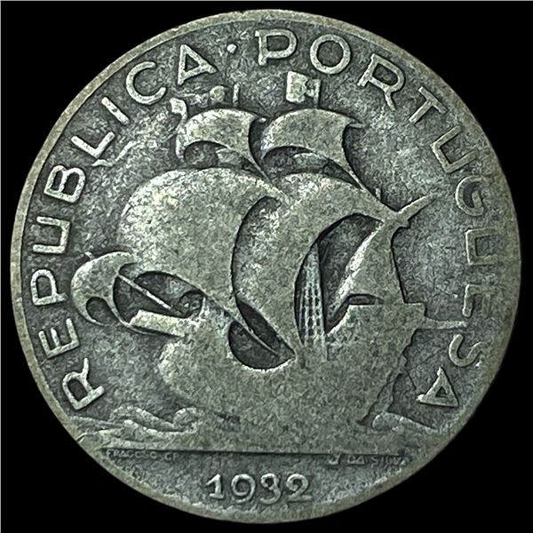 1932 Portugal Silver 2 1/2 Escudos