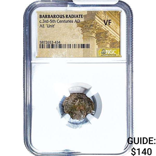 Barbarous Radiate 3rd-5th Centuries AD AE 'Unit' NGC VF