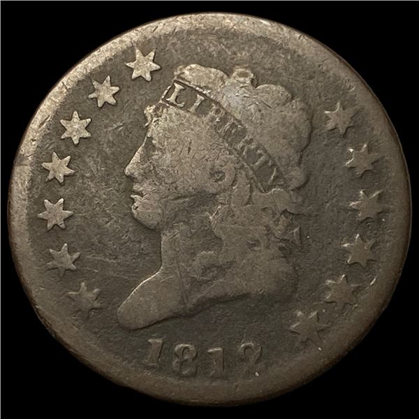 1812 Classic Head Large Cent NICELY  CIRCULATED