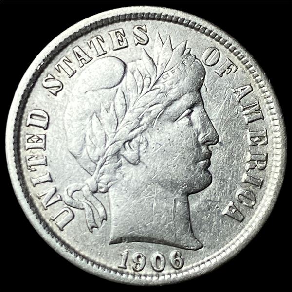 1906-O Silver Barber Dime NEARLY UNCIRCULATED