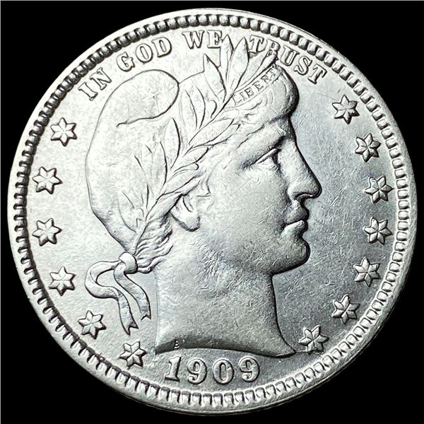 1909-D Silver Barber Quarter CLOSELY  UNCIRCULATED