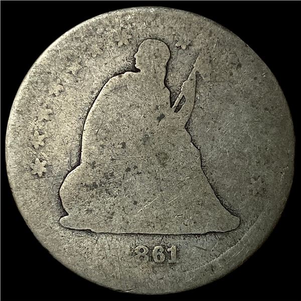 1861 Seated Liberty Quarter HIGH GRADE