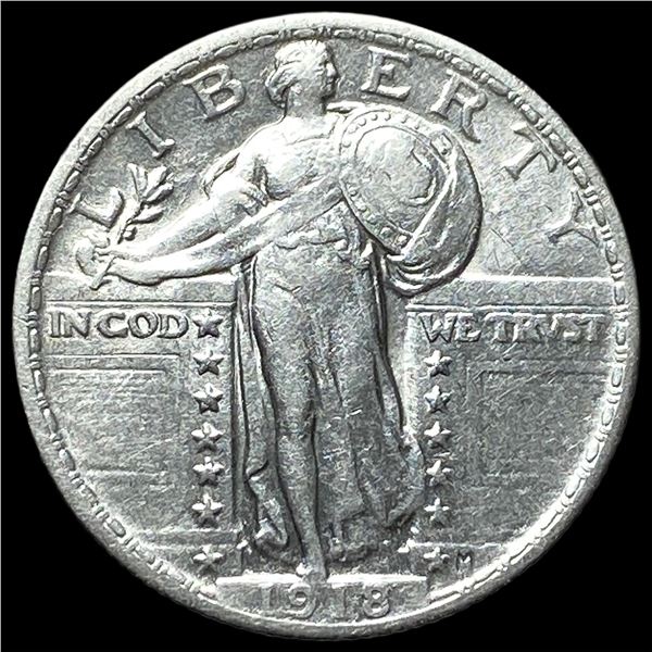 1918 Standing Liberty Quarter CLOSELY  UNCIRCULATED