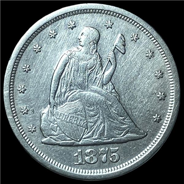 1875-S Silver Twenty Cent Piece CLOSELY  UNCIRCULATED