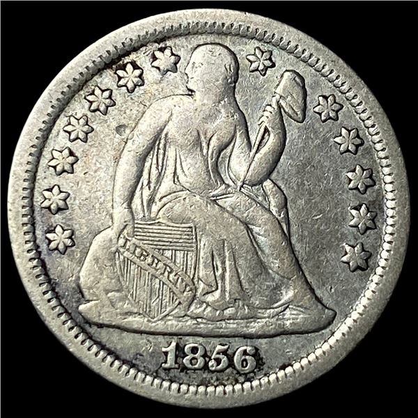 1856 Seated Liberty Dime LIGHTLY CIRCULATED