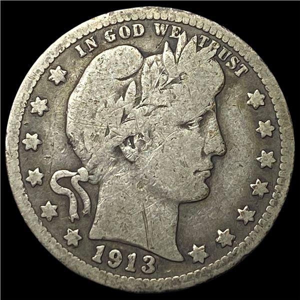 1913 Barber Quarter LIGHTLY CIRCULATED