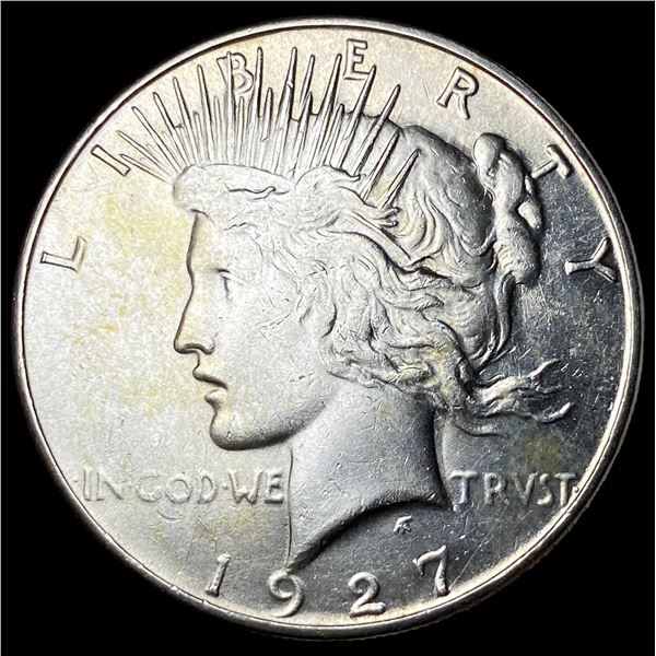 1927-S Silver Peace Dollar CHOICE AU