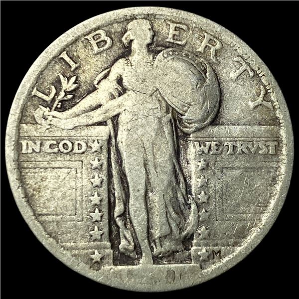 1921 Standing Liberty Quarter LIGHTLY  CIRCULATED