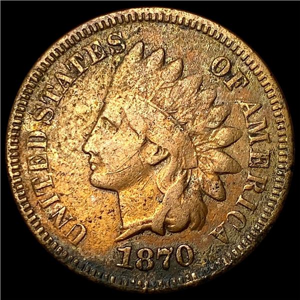 1870 Indian Head Cent LIGHTLY CIRCULATED
