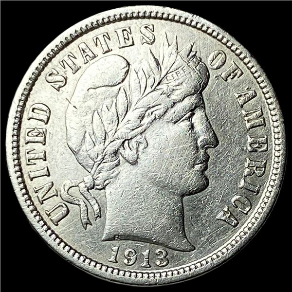 1913 Silver Barber Dime CLOSELY UNCIRCULATED