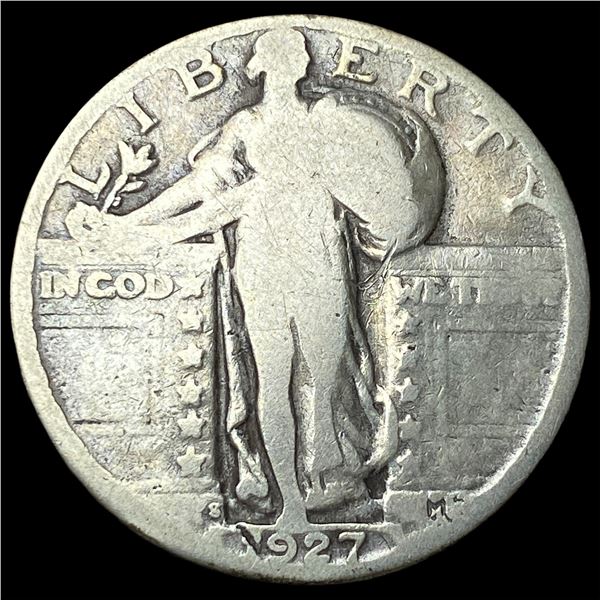 1927-S Silver Standing Liberty Quarter NICELY  CIRCULATED