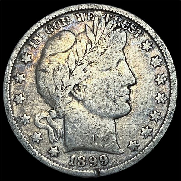 1899 Silver Barber Half Dollar NEARLY  UNCIRCULATED