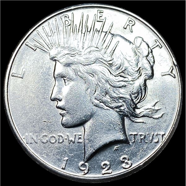 1923-S Silver Peace Dollar CHOICE AU