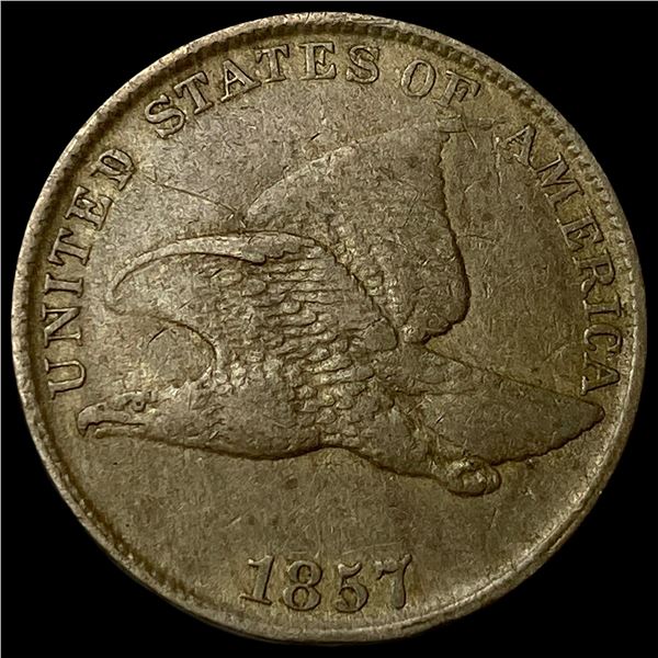 1857 Flying Eagle Cent NEARLY UNCIRCULATED