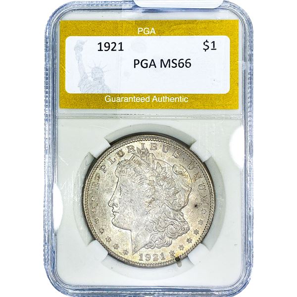 1921 Morgan Silver Dollar PGA MS66