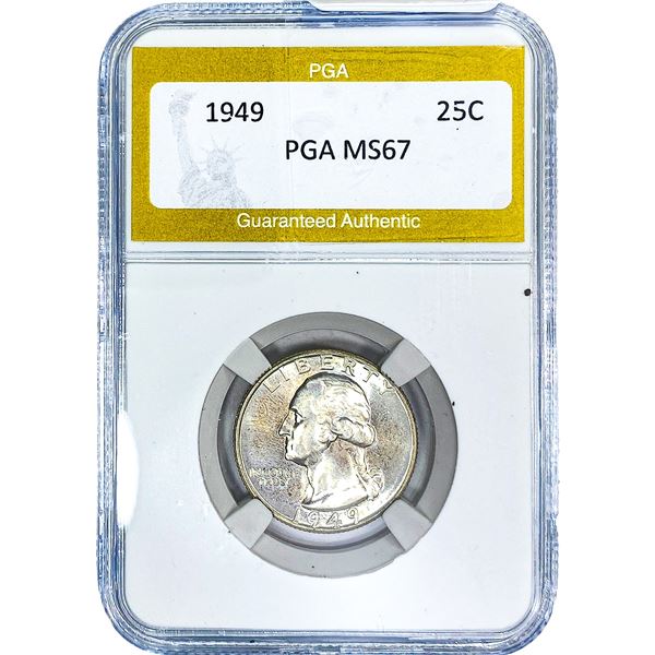 1949 Washington Silver Quarter PGA MS67