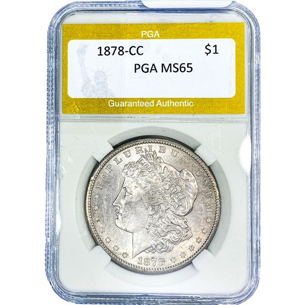 1878-CC Morgan Silver Dollar PGA MS65