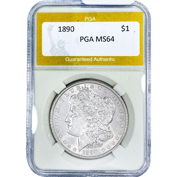 1890 Morgan Silver Dollar PGA MS64