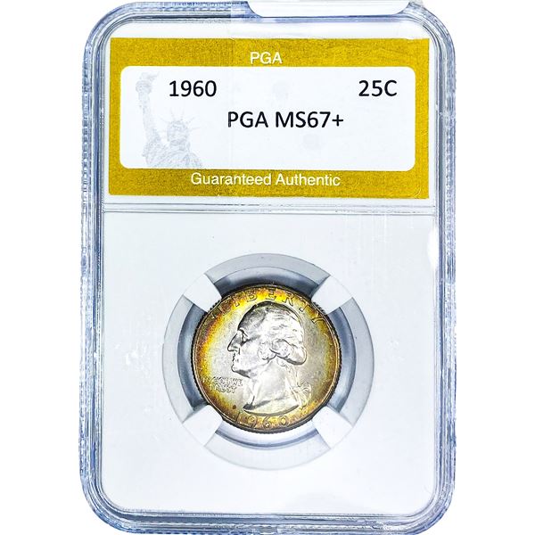 1960 Washington Silver Quarter PGA MS67+