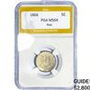 Image 1 : 1866 Shield Nickel PGA MS64 Rays
