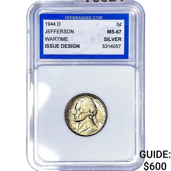 1944-D Jefferson Nickel IGS MS67