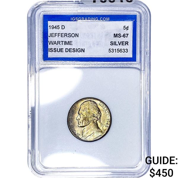 1945-D Jefferson Nickel IGS MS67
