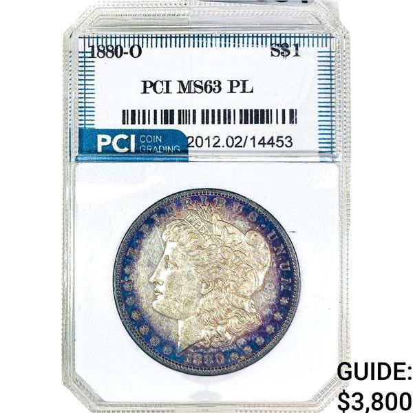 1880-O Morgan Silver Dollar PCI MS63 PL