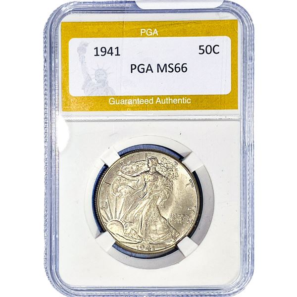 1941 Walking Liberty Half Dollar PGA MS66