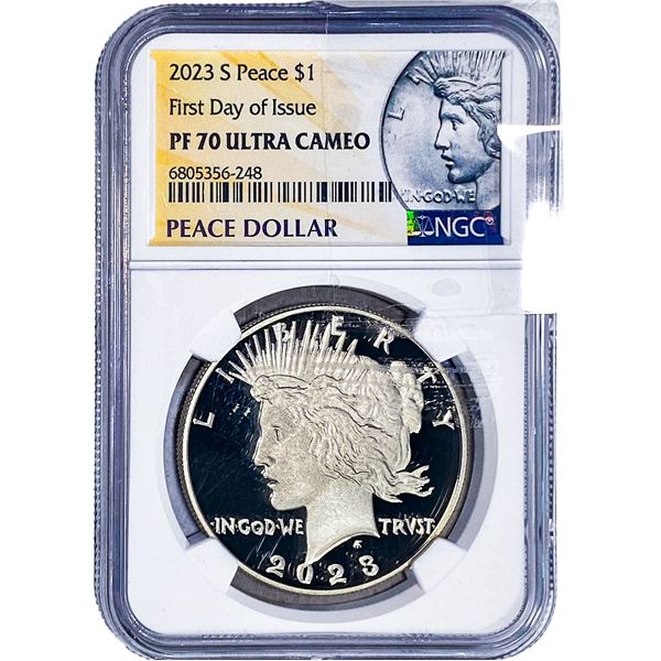 2023-S $1 1OZ Ultra Cameo NGC PF70